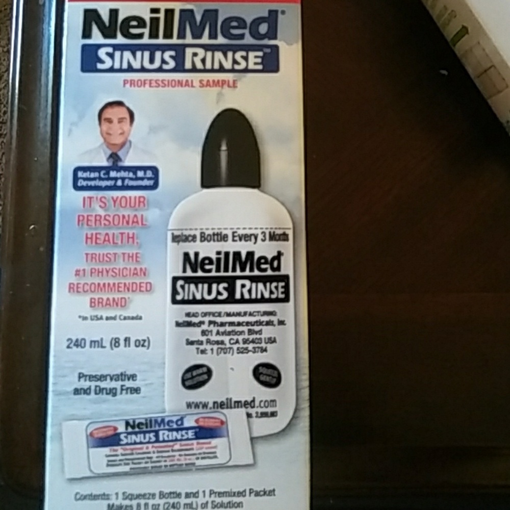 Neilmed sinus rinse
